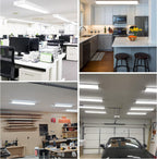 hykolity 4FT LED Wraparound Light Fixture with 3 Wattages/3 Lumens/3 CCT Selectable, 55W/65W/75W, 5500lm/6500lm/7500lm, 3000K/4000K/5000K, Flush Mount Office Ceiling Light, ETL