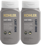KOHLER K-23725-NA Cast Iron Cleaner, For Kitchen and Bathroom, 8 oz Bottle, Nonabrasive Cream-based Cleaner (Pack of 2)