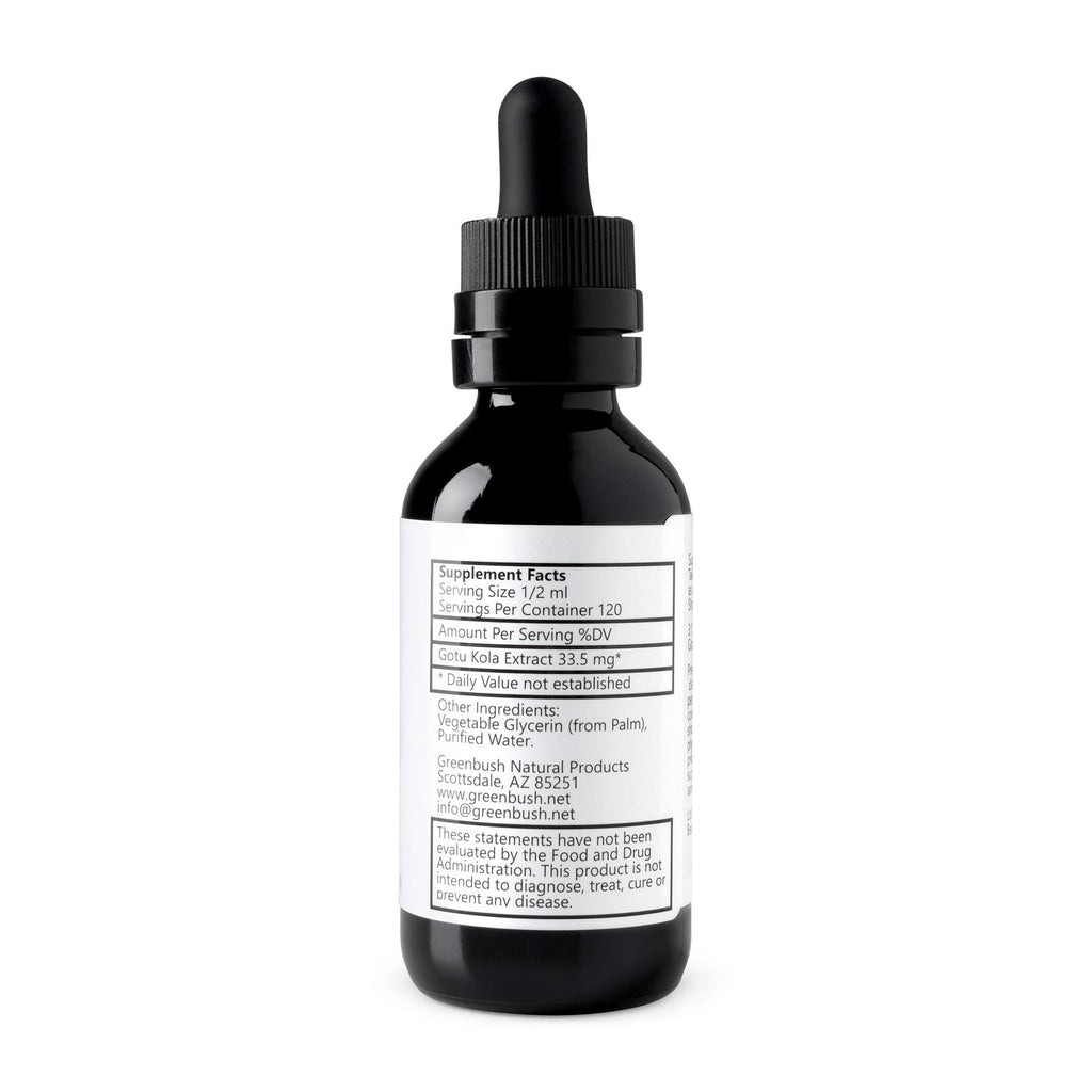 Greenbush Gotu Kola | Centella asiatica | Liquid Extract 2 Ounces