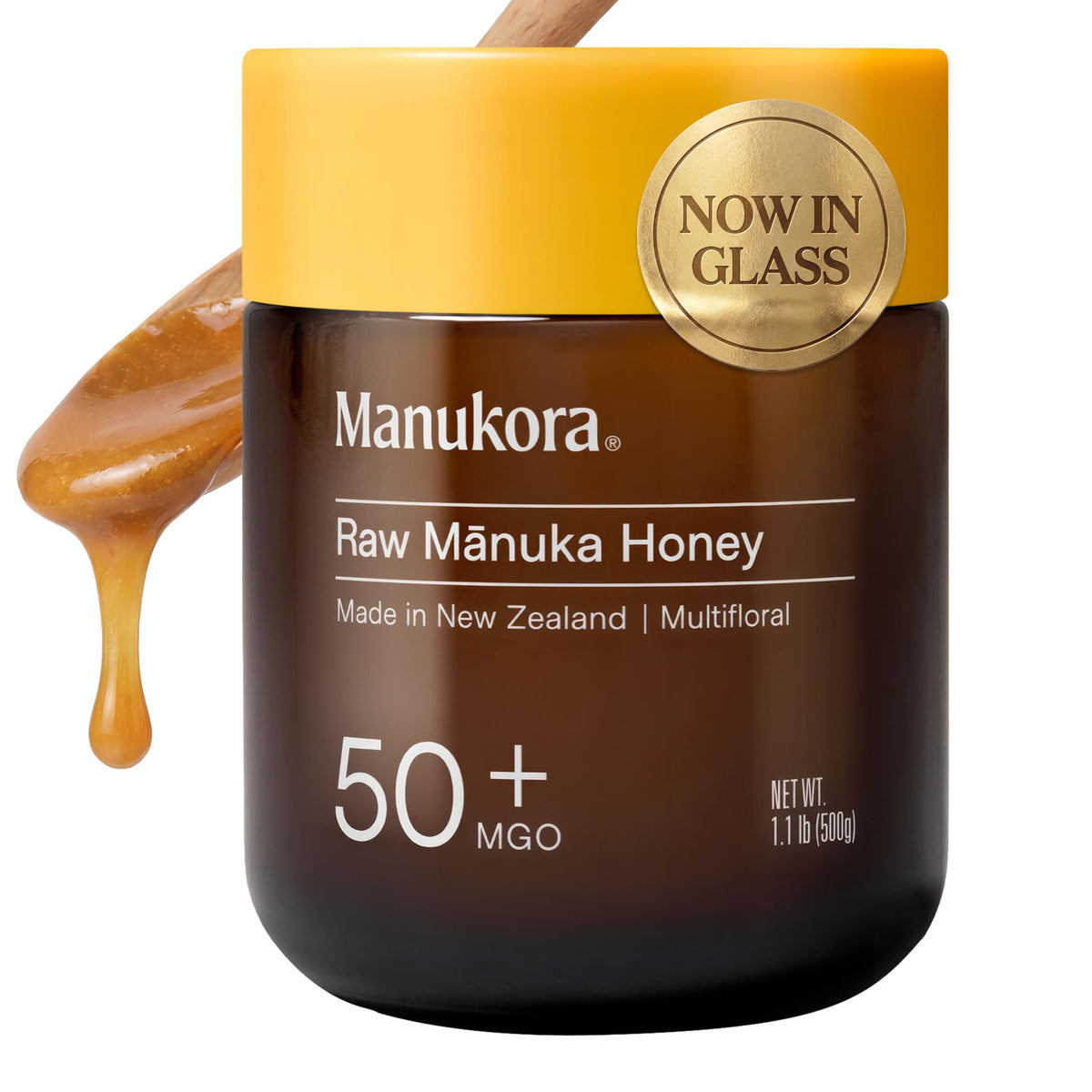 Manukora Raw Manuka Honey MGO 50+ New Zealand Non-GMO Daily Support 500g