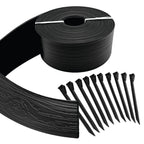 Master Mark Landscape Edging Coil, 40 ft x 4 inch Tall Garden Edging Border for Lawn and Pathways, Terrace Board, Black, 10 Stakes