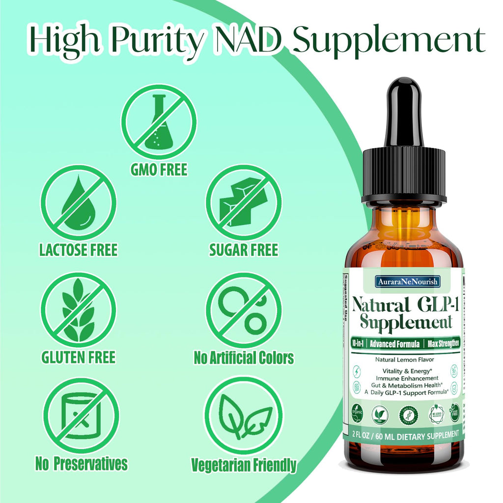 2 Pack GLP-1, GLP-1 Oral Solution Support with Berberine Ceylon Cinnamon Green Tea Chromium & Cellulose Fiber for Hunger & Metabolism, Gut Digestive Wellness, Natural GLP1 Daily Liquid Drops