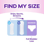 Always Discreet Incontinence Pads for Women with Bladder Leaks, Sensitive Skin Pads Moderate Absorbency, Regular Length, 57 Count