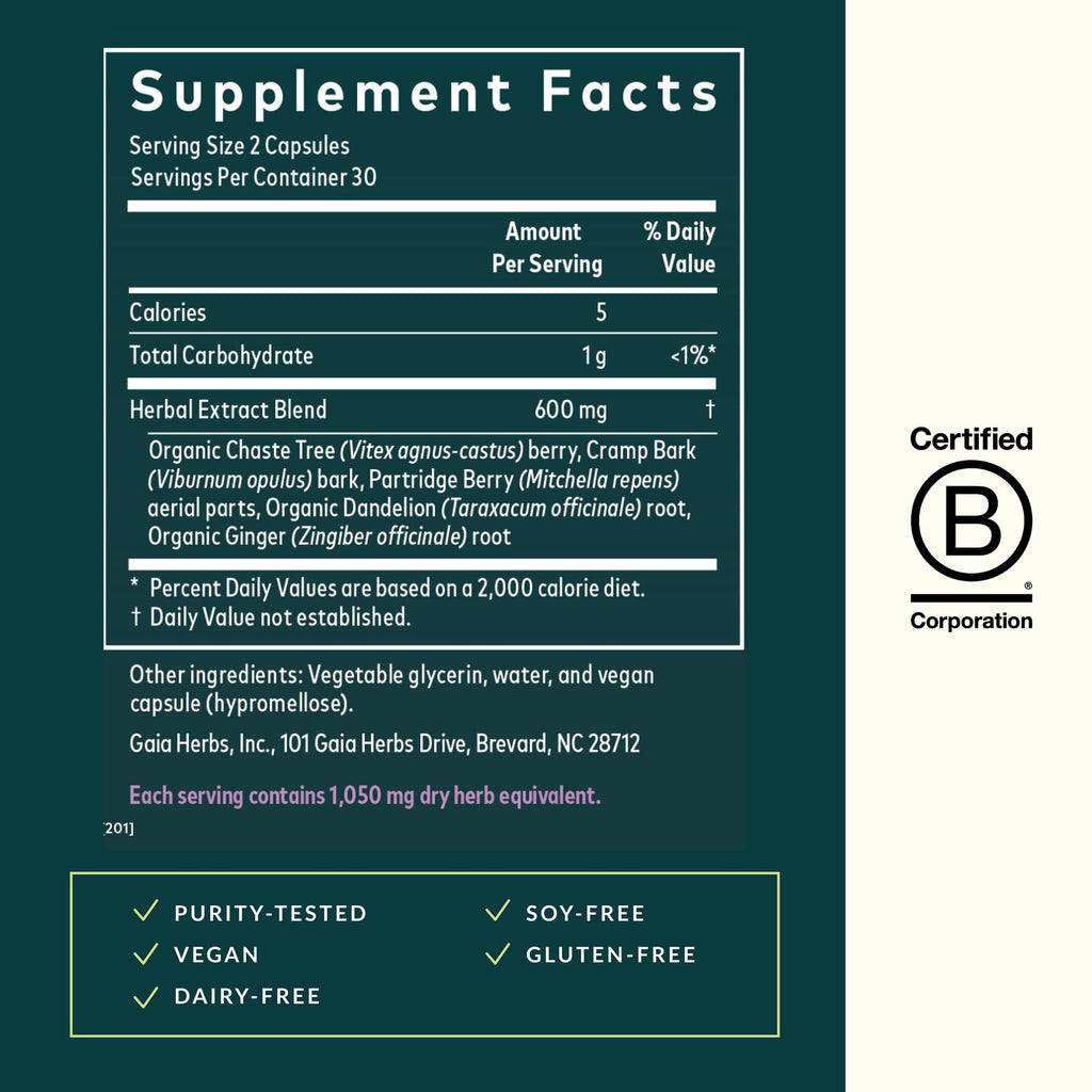 Gaia Herbs Fertility Support - Supplement with Hormone Balance Support for Women with Traditionally Used Chaste Tree* - 60 Vegan Liquid Phyto-Caps (30 Servings)