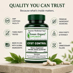 Green Organic Supplements Cyst, Breast Cyst, 90 VCaps, High Absorbable, Non-GMO, Gluten-Free (Pack of 3)