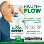 (3 Pack) Healthy Flow Blood Support - HealthyFlow Support Supplement Capsules Daily Premium Advanced Formula Pills - Maximum Strength, Vitamins for Overall Health & Wellness, 180 Capsules for 3 Months