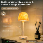 Waterproof Shower Lamp Sets with 16 Color Ocean Wave Projector, Rechargeable LED Light with Remote & Touch Control, household lamp sets 3 White Modes,USB-C for Bathroom, Bedroom, Spa Gifts