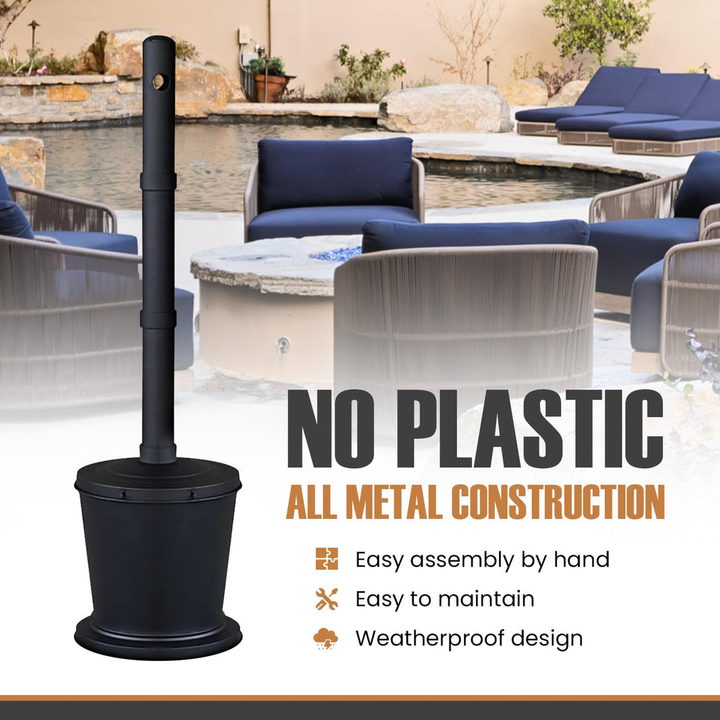 Carvers Olde Iron Galvanized Steel Outdoor Cigarette Butt Disposal | 36"