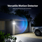 Onforu 75W LED Flood Light Motion Sensor Outdoor, 7000lm Dusk to Dawn Flood Light, Security Light with Three Head, IP65 Waterproof Exterior Floodlight, 6500k Wall Light for Entryway Stairs Yard Garage