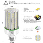 GTAREN 150W LED Corn Cob Light Bulb 2Pack,Equivalent 600W Metal Halide HPS HID CFL,5000K Daylight,E39 Mogul Base LED Retrofit Bulb,for Commercial Industrial Lighting Gyms Workshop Bay Light Fixture