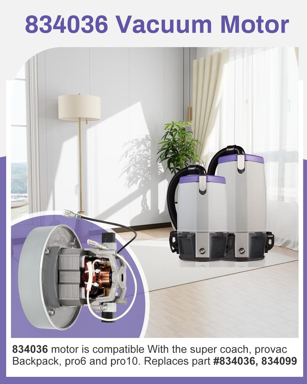 836099 834036 Vacuum Motor