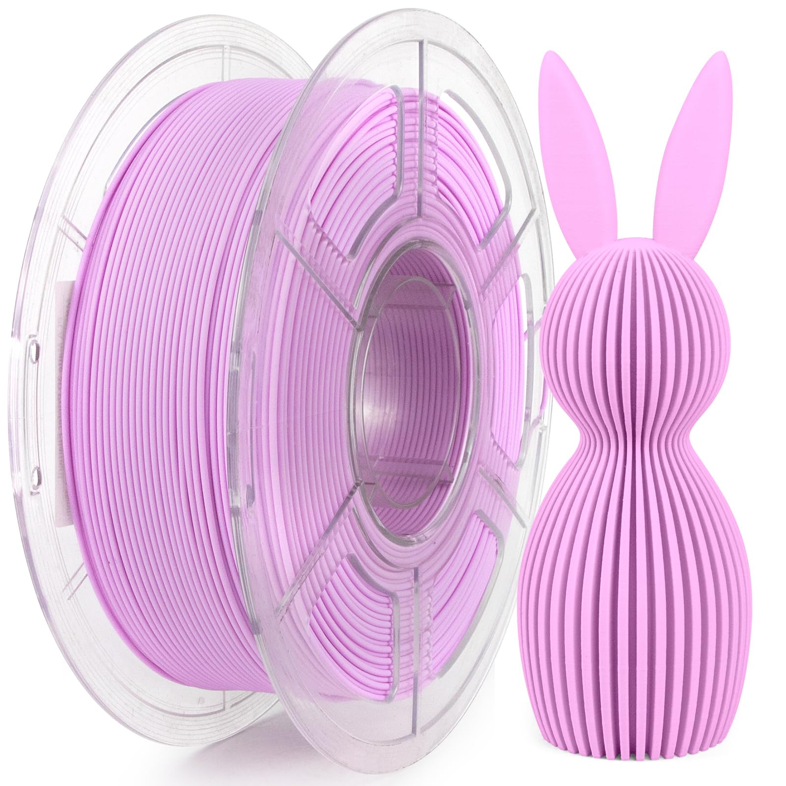 iSANMATE High Speed Matte PLA+ 3D Printer Filament, Matte Lilac PLA+ Filament 1.75mm Designed for High Speed 30-600mm/s, Fast Printing Speed PLA, Dimensional Accuracy ±0.02mm, 1kg Spool (2.2lbs)