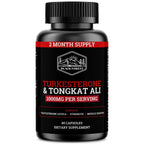 Black Forest Turkesterone Tongkat Ali Supplement 1000mg per Serving (Max Purity 95%) Turkesterone Supplement for Men (Tongkat Ali for Men Longjack 200:1) Similar to Tongkat Ali Fadogia Agrestis