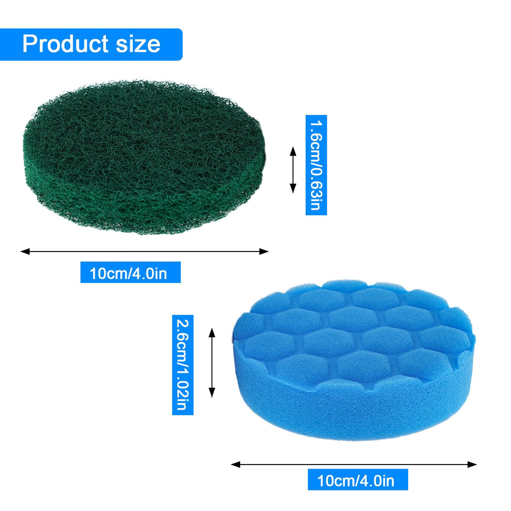 Electric Spin Scrubber Replacement Brush Heads Set, 10 Piece Replacement Brush Cleaning Kit for Cordless Power Scrubber, for Household Cleaning Brushes Kitchen Bathroom Floor Tile Car