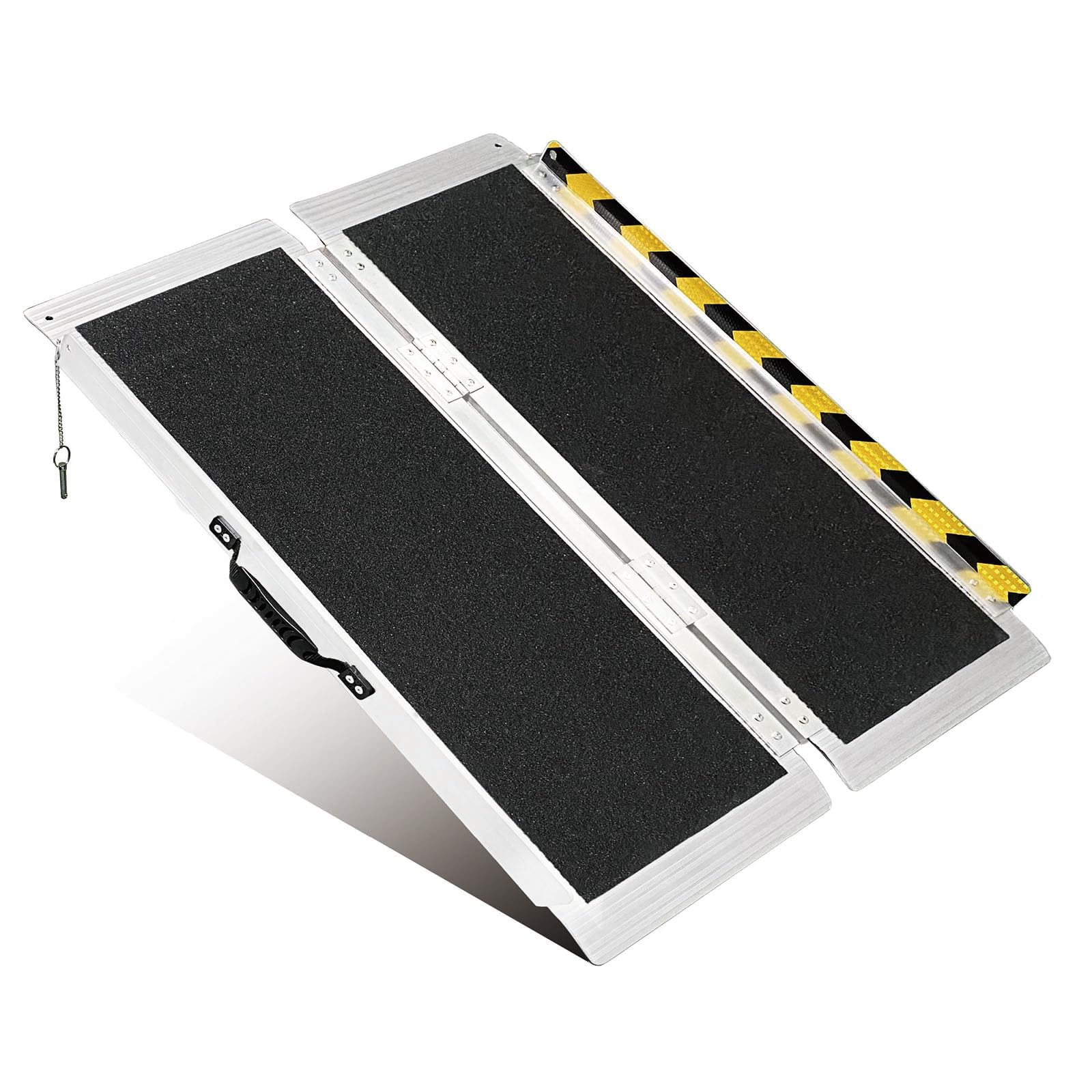 3FT Portable Wheelchair Ramp, Non-Slip Aluminum Folding Handicap Ramp, 800 LBS Capacity Door Threshold Ramps for Home Steps, Scooter Ramp for Car, Doorways, Curbs, Stairs, Cart, Wheel Chair Steps