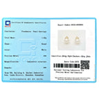 Freshwater Cultured Pearl Stud Earrings, 18K Gold Plated Sterling Silver