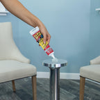 Flex Glue, Super Strong, Transparent, Rubberized Waterproof Adhesive, Works Underwater, Use on Pools, Showers, Outdoors, Concrete, Brick, Pavers, UV Resistant, 4 oz Squeeze Tube, Clear, 1-Pack