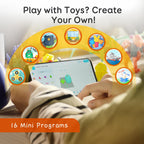 AOSEED 3D Printer for Kids, Fully Assembled AI 3D Printer with 1500+ Models & 17+ Modules, 400mm/s High Speed, Auto Leveling, STEM Toy Gift with 8 PLA Filaments for Home & School, X-Maker Joy AI+