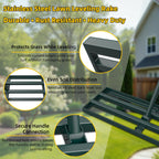 Stainless Steel Lawn Leveling Rake with 70" Adjustable Long Handle – 30"×10" Lawn Leveler for Yard & Garden Soil Leveling, Heavy Duty Top Dressing Rake for Lawn Repair, Landscaping & Grass Care