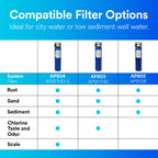 Aqua-Pure AP902 Whole House Sanitary Quick Change Water Filter System, Reduces Sediment, Heavy Duty, 100,000 Gallons