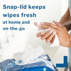 McKesson Washcloth Wipes for Adults, Scented (6 Pack, 576 Washcloths) Disposable Wash Cloths for Body - No-Rinse Formula with Snap Lid - Good for Incontinence and Elderly - 96 Wipes Per Pack