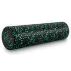 ProsourceFit High Density Foam Rollers 24 - inches long, Firm Full Body Athletic Massage Tool for Back Stretching, Yoga, Pilates, Post Workout Muscle Recuperation, Black/Green