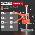 Labor Saving Arm Jack Handle 2 Pack, Construction Jack, Wall Tile Locator, Multi Function Height Adjustment Lifting Device, Door Panel Lifting Cabinet, Raised 10 in, Pair Dynamic Load 400 LB