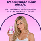 Feminify HRT+ Capsules for Estrogen - Top Bottom Curves Hair Skin Nails Femininity Enhancement - Formulated for MTF Trans Women - 60 Count