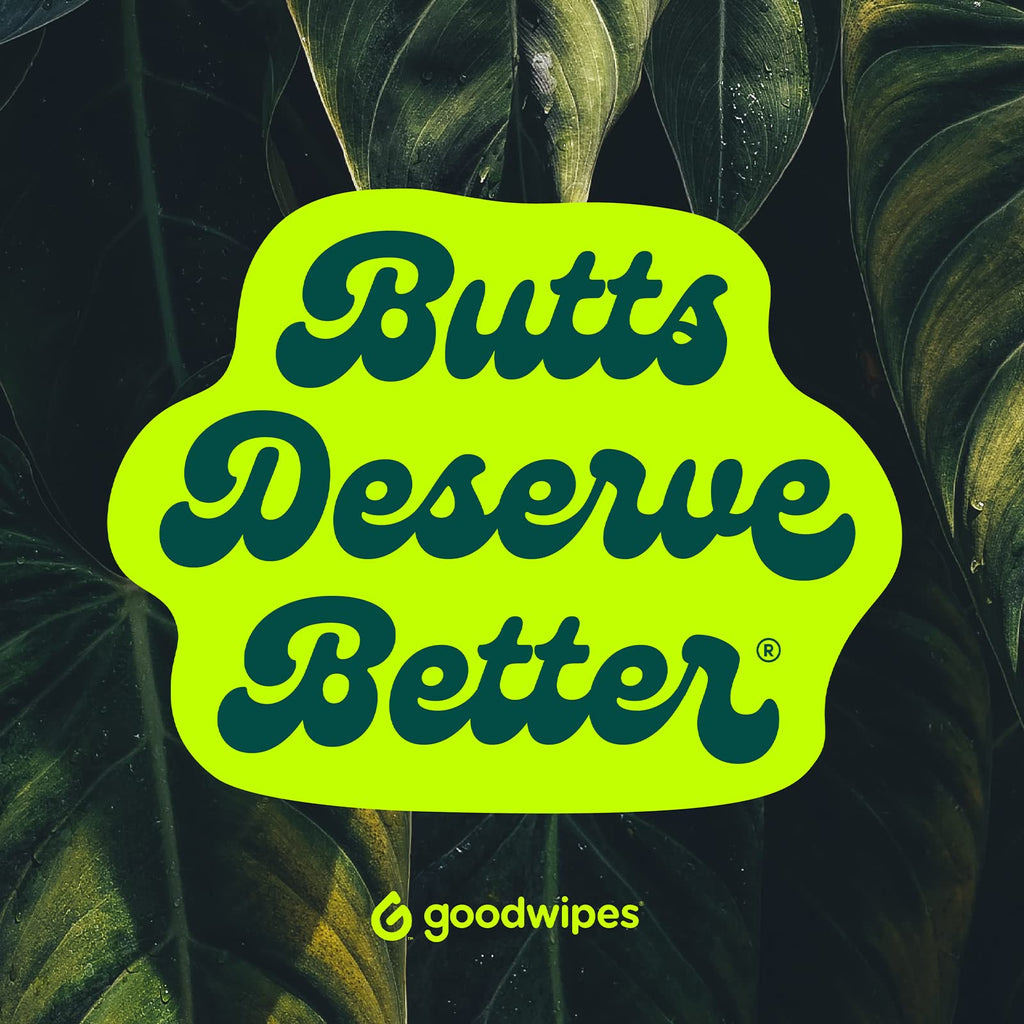 goodwipes Flushable Butt Wipes Made with Vitamin E & Aloe - Soft & Gentle Wet Wipe Dispenser for Home Use, Septic & Sewer Safe - Largest Adult Toilet Towelettes - Rosewater, 360 Count (6 Packs)