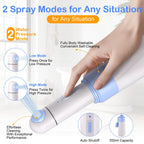 Portable Bidet Toilet Aids Wiper Tool Set for Travel | 350ML Bottle | 450mAh Battery | IPX7 Waterproof |Compact & High-Powered with 2 Pressure Modes for Wiping and Personal Hygiene (Blue, Ultra)