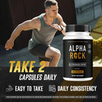 (3 Pack) Alpha Rock - Alpha Rock Pills Support Natural Maximum Strength, Daily AlphaRock Capsules All Natural Advanced Formula Premium Vitamins for Overall Health & Wellness, 180 Capsules for 3 Months