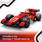 LEGO City F1 Pit Stop & Pit Crew with Ferrari Car Toy - Model Race Car Toy Building Playset for Kids - F1 Collectible for Fans - 6 Year Old Boy & Girl Birthday Gift - 60443