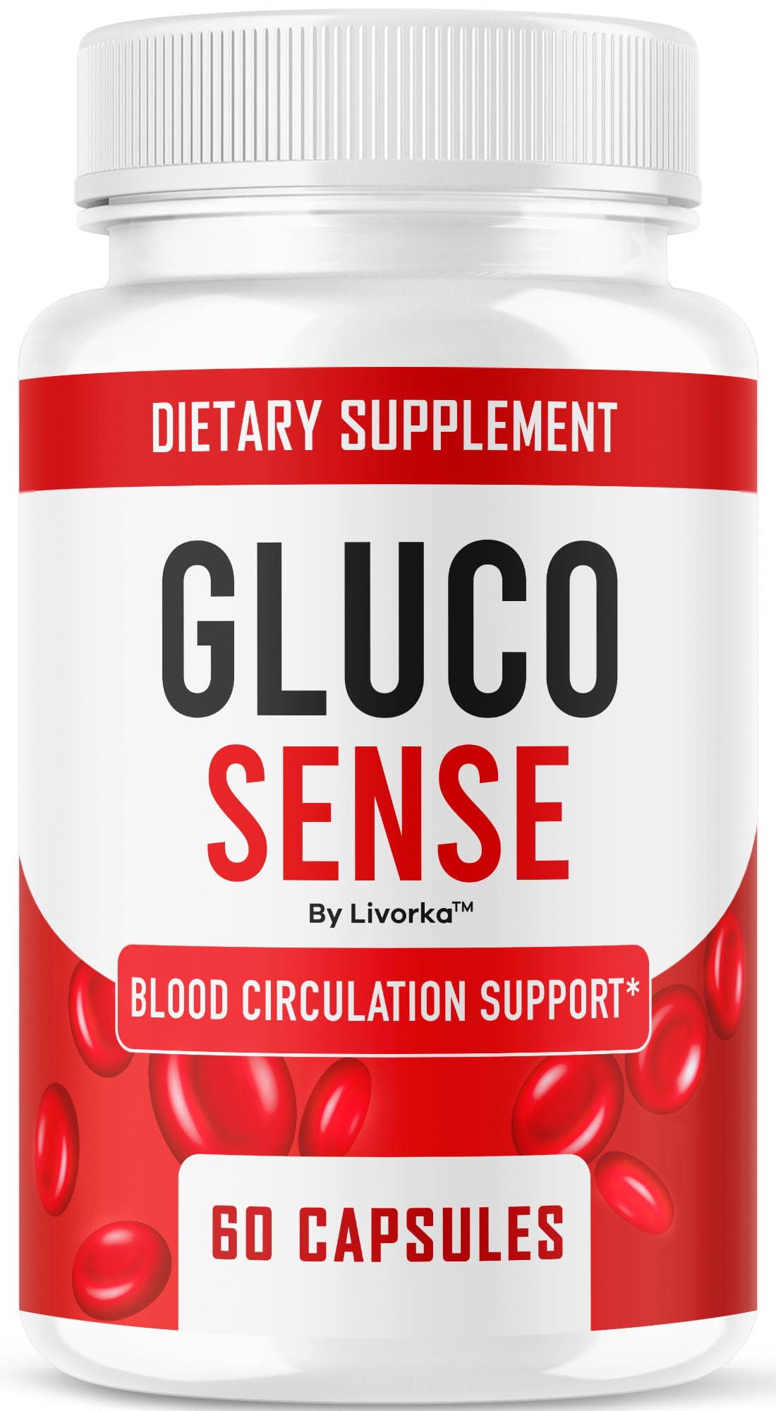 GlucoSense – Official GlucoSense Capsules, Pills Support Advanced Blood Formula Supplement, All Natural Premium Health & Wellness - Maximum Strength, 60 Capsules for 1 Month
