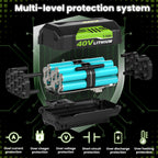 2Pack High Capacity 7500mAh Replacement for Ryobi 40V Battery and OP401 Charger Compatible with Ryobi 40 Volt Battery Lithium OP40261 OP4050 OP4040 OP40401 OP40201 OP40601 Cordless Power Tools(3Pack)
