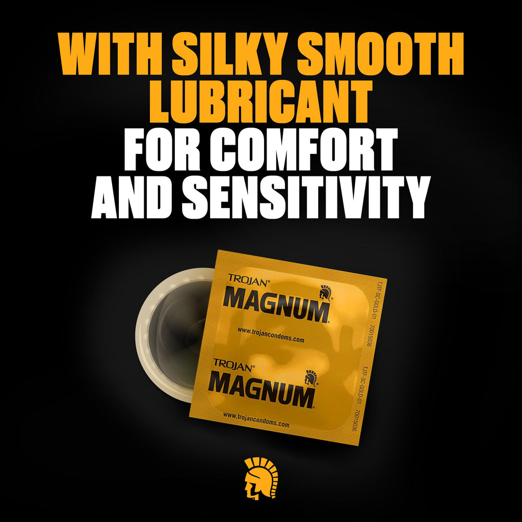 TROJAN Magnum Lubricated Large Condoms, 36 Count Pack