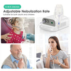 Nebulizer Machine for Adults & Kids with Mouthpiece and Mask, Desktop Compressor & Jet for Home Use-0518-CNB69025-LUE-B4