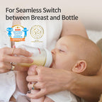 Pigeon Glass Baby Bottles Wide Neck, 5 Oz, Pack of 2