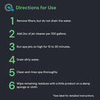 Spa Jet Cleaner for Hot Tub - Spa Jet Line Cleaner for Hot Tubs & Jetted Tub Cleaner to Keep Your Jets Clean - Fast Acting Spa Flush for Hot Tub (Jet Line Cleaner - 1 Quart)