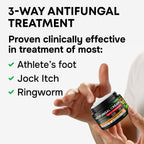 SimplyVital 1% Clotrimazole Antifungal Cream - Treats Most Athlete's Foot, Jock Itch, Ringworm - Athletes Foot Treatment Anti Fungal Cream for Skin, Ring Worm Medication for Humans, 2oz