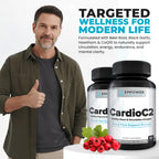 Empower Health Labs CardioC2 Circulation & Energy Support – Doctor-Formulated Blend with Beet Root, Black Garlic, Hawthorn & CoQ10 – Supports Healthy Blood Flow, Energy & Clarity – 60 Capsules