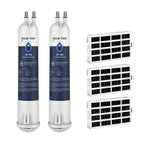 GLACIER FRESH Compatible with 4396841 Refrigerator Water Filter, EDR3RXD1, KAD3RXD1, WHR3RXD1, 4396841, 4396710, Filter 3, 46-9083,46-9030 Refrigerator Water Filter & w10311524 Air Filter, 2+3 Packs