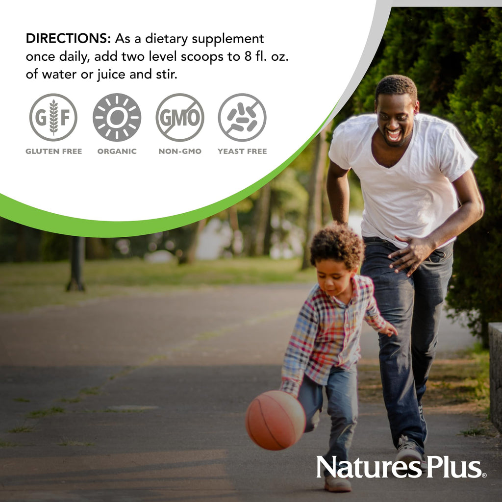 NaturesPlus Ultra Juice Green Drink - 1.32 lb - Supports Immune Health, Digestion & Energy Production - Organic, Non-GMO, Vegan, Gluten Free - 60 Servings