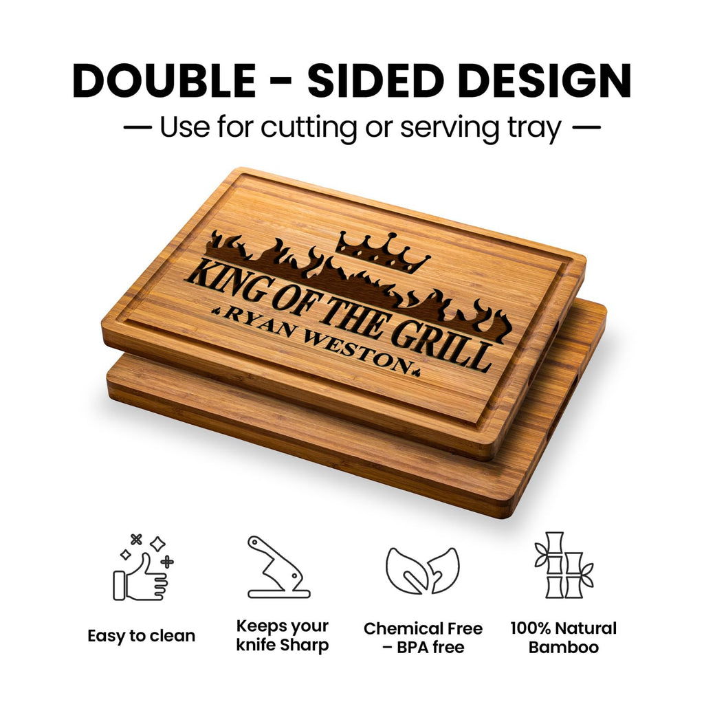 Personalized Gifts for Men Custom Engraved Cutting Board BBQ & Grilling Gift, Unique Grill Master Gift for Dad, Husband, or Father in Law Perfect Birthday or Christmas Gift for Men 2026
