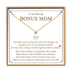 PEALICIOUS Bonus Mom Necklace from Daughter as Step Mom Birthday Gifts