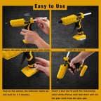 100W Cordless Hot Glue Gun Compatible with Dewalt 20V MAX Battery