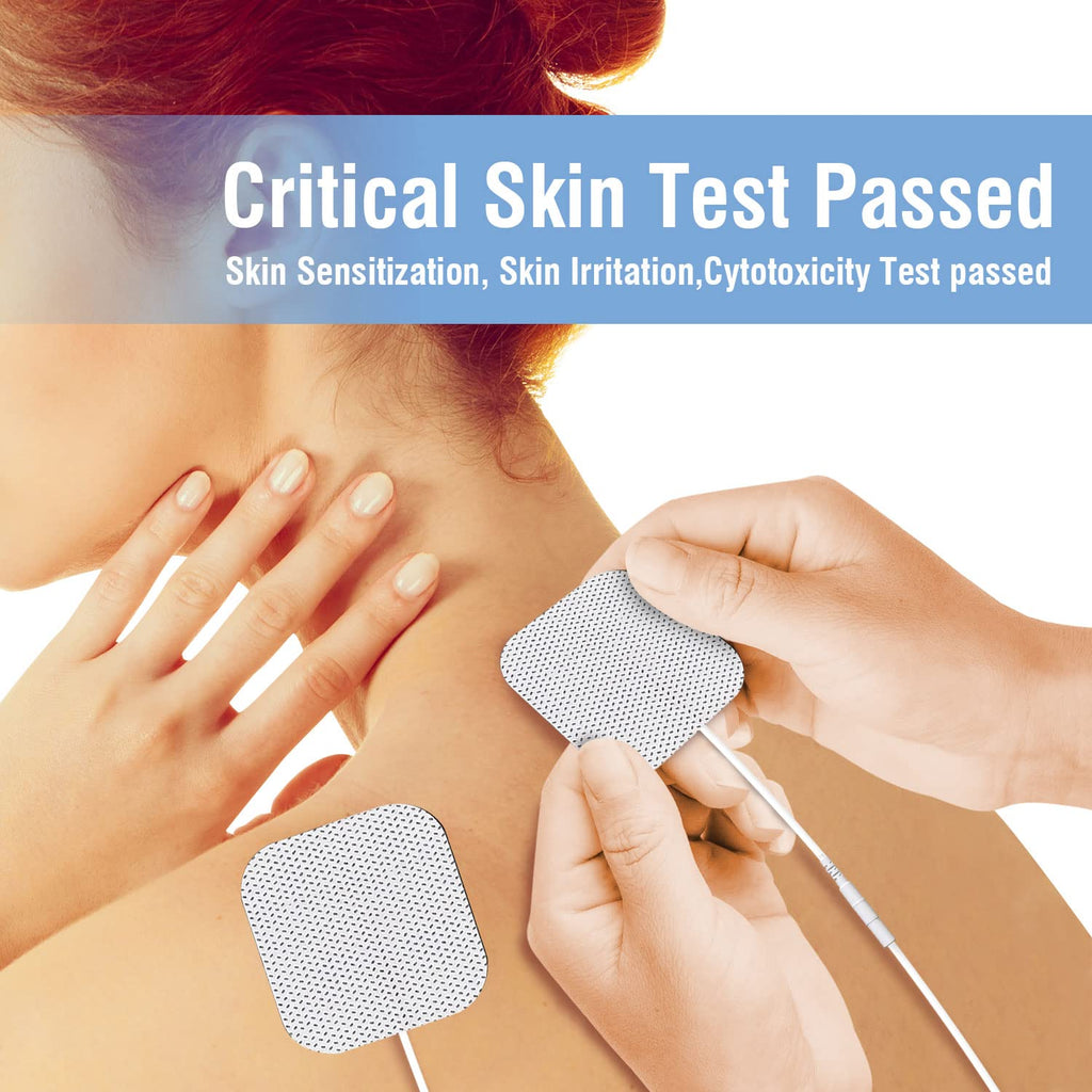 DONECO TENS Unit Pads 2"X2" 48 Pcs Replacement Pads Electrode Patches for Electrotherapy