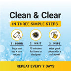 Bio Ouster 3in1 Weekly Hot Tub Cleaner, Conditioner, Clarifier - Hot Tub Chemicals for Standard & Inflatable Spas - Spa Chemicals for Crystal Clear & Sparkling Clean Water - Made in USA (4 Week Kit)