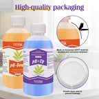 YINMIK General Hydroponic pH Up Down Liquid, pH Control kit Adjust pH Level