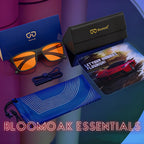 Bloomoak-99% Blue Light Blocking Glasses - Gaming Glasses - Anti Glare - Anti Fatigue -Suitable for Screens, Games, TVs