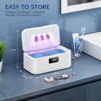 Ultrasonic Jewelry Cleaner, 50Khz Jewelry Cleaner Ultrasonic Machine for Jewelry, Eyeglasses, Rings, Watch Strap, Dentures, 24oz - 304 Stainless Steel Tank, Digital Timer